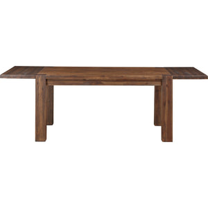 Meadow Solid Wood Extending Dining Table in Brick Brown