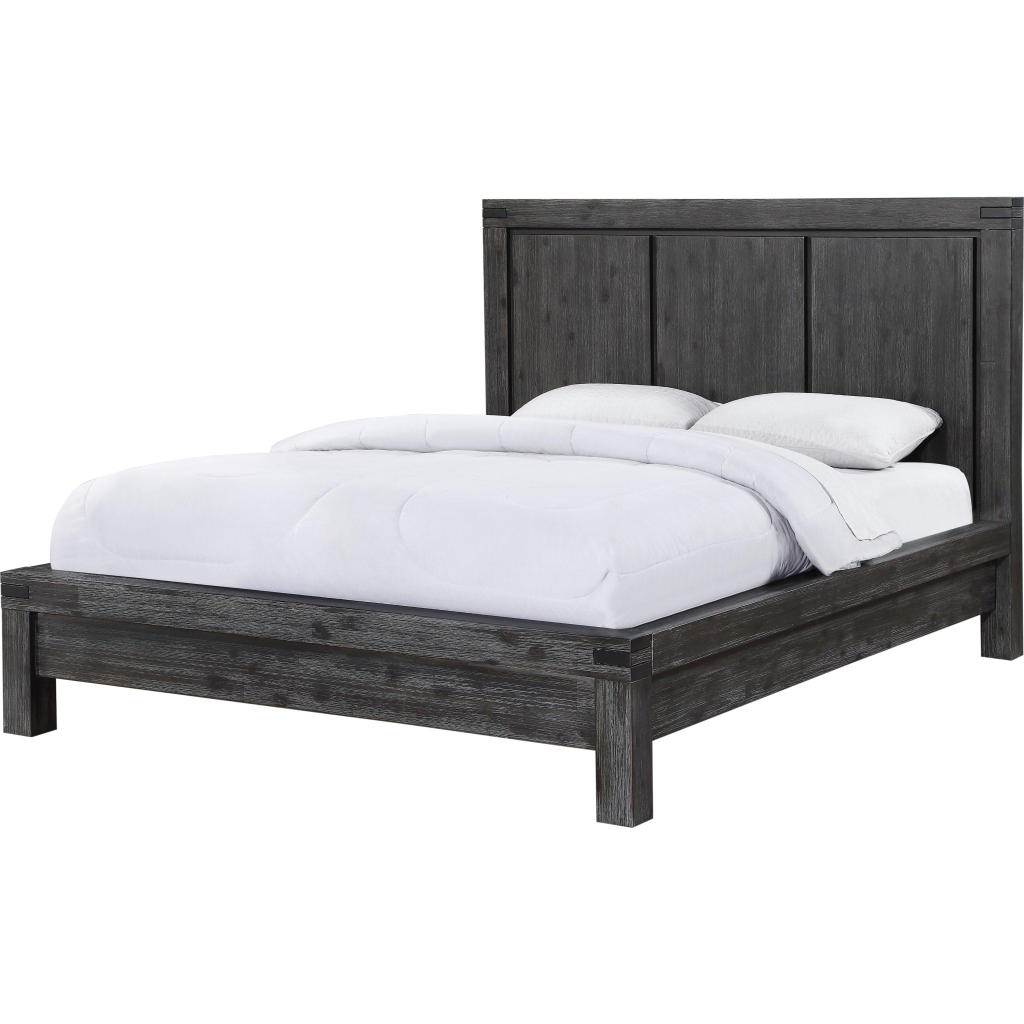 Meadow Solid Wood Platform Bed in Graphite