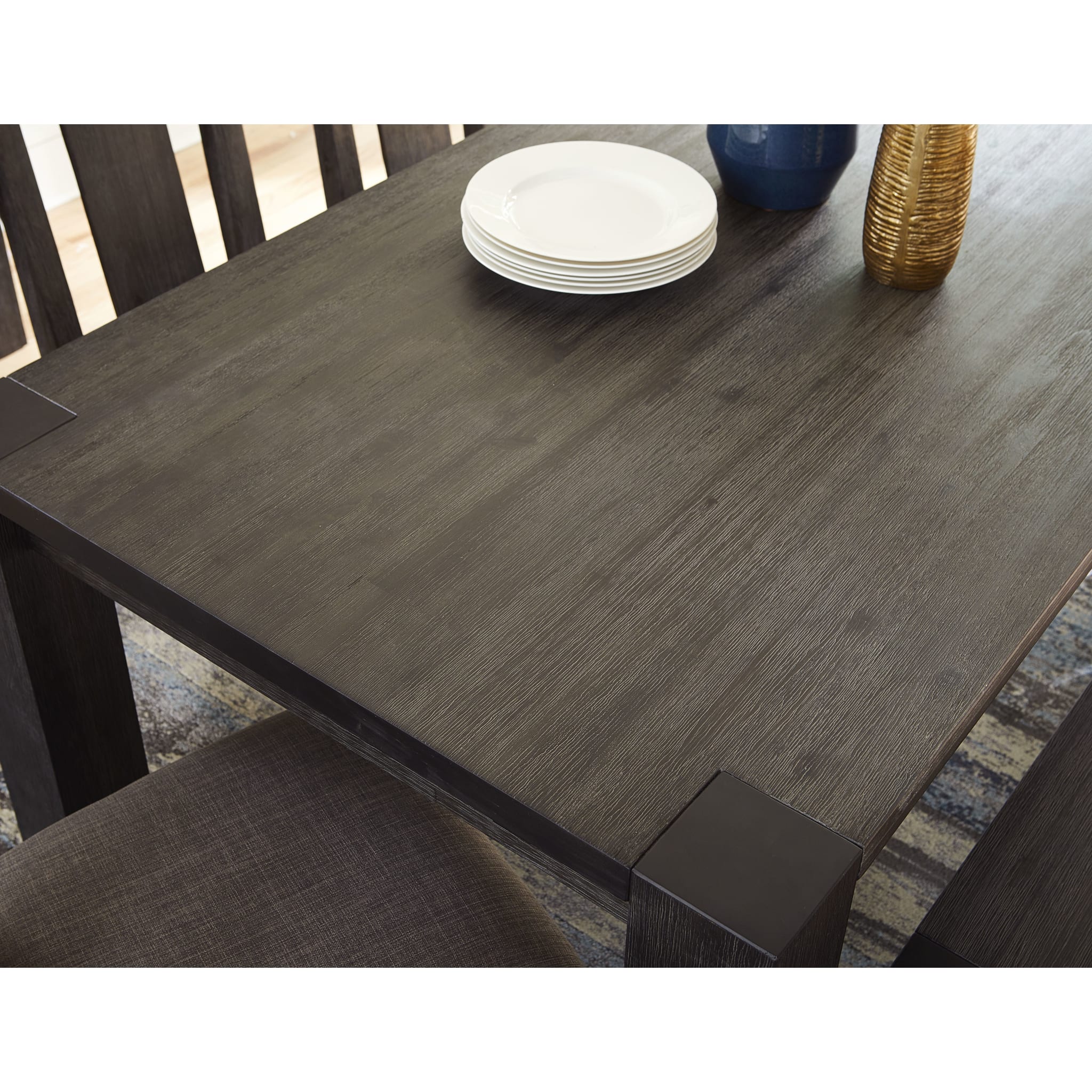 Meadow Solid Wood Rectangle Table in Graphite