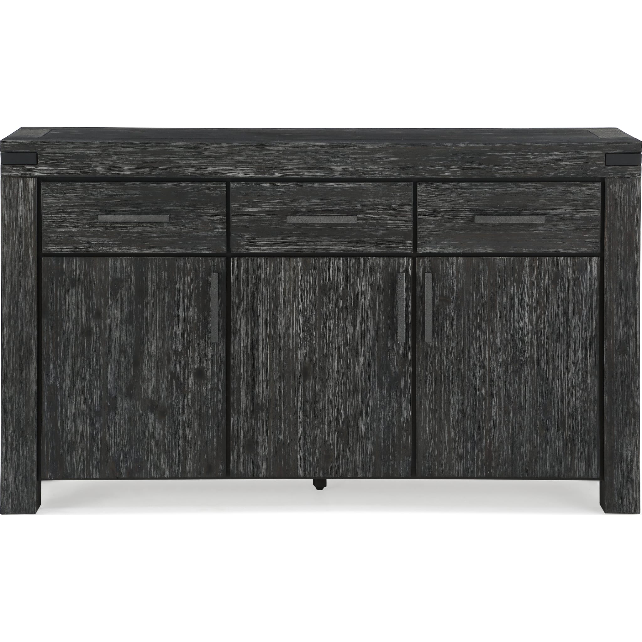 Meadow Solid Wood Three Drawer Three Door Sideboard in Graphite