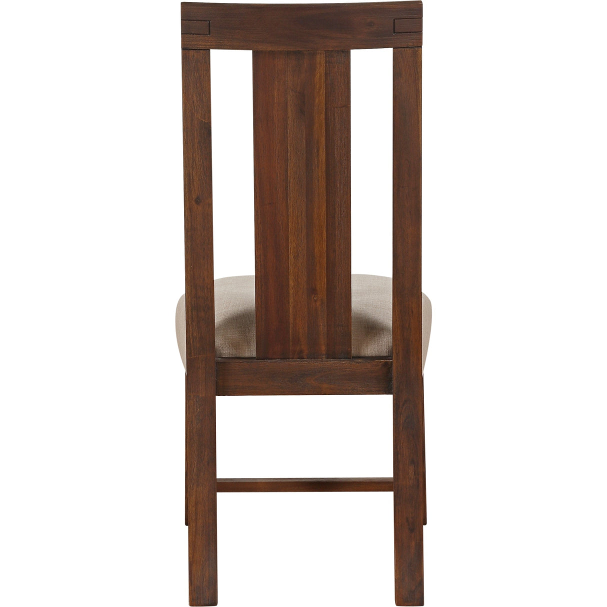 Meadow Solid Wood Upholstered Dining Chair in Brick Brown