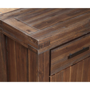 Meadow Three Drawer Three Door Solid Wood Sideboard in Brick Brown