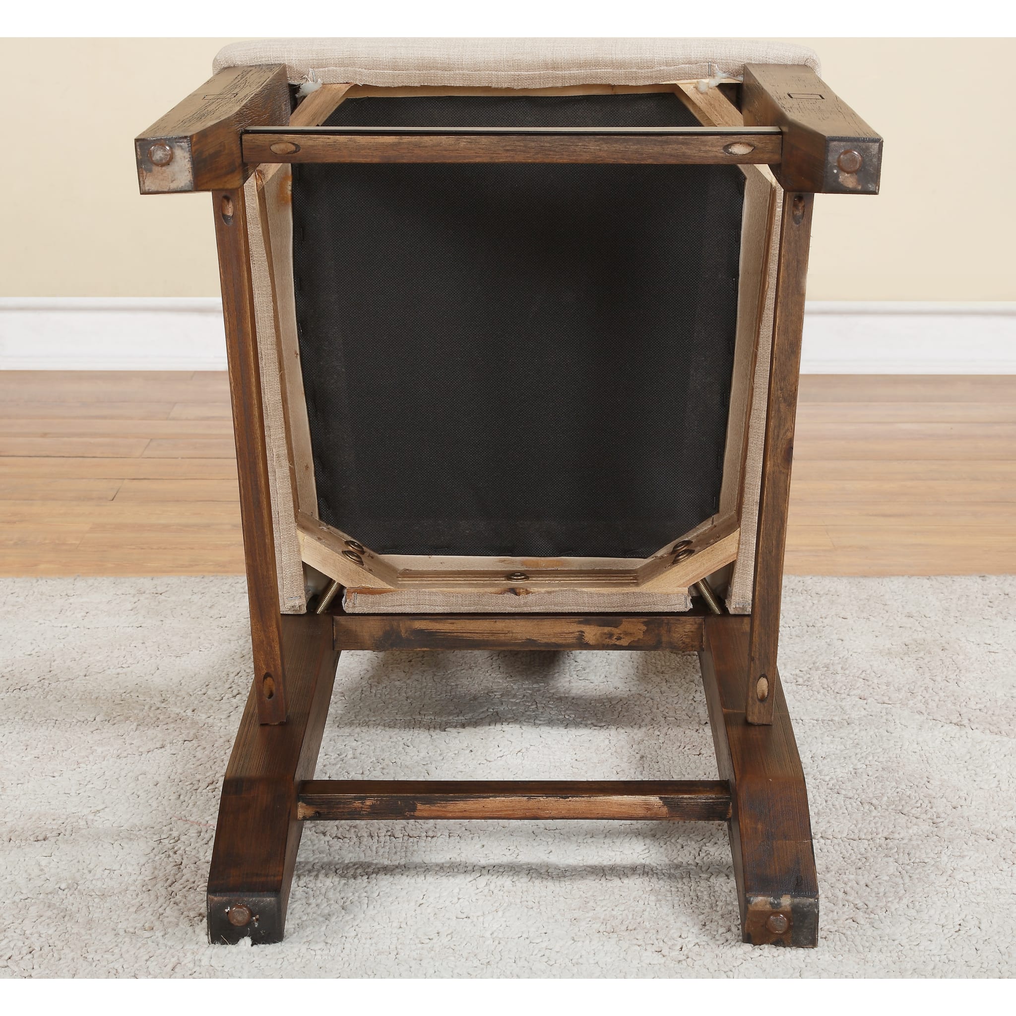 Meadow Wicker Dining Chair in Brick Brown