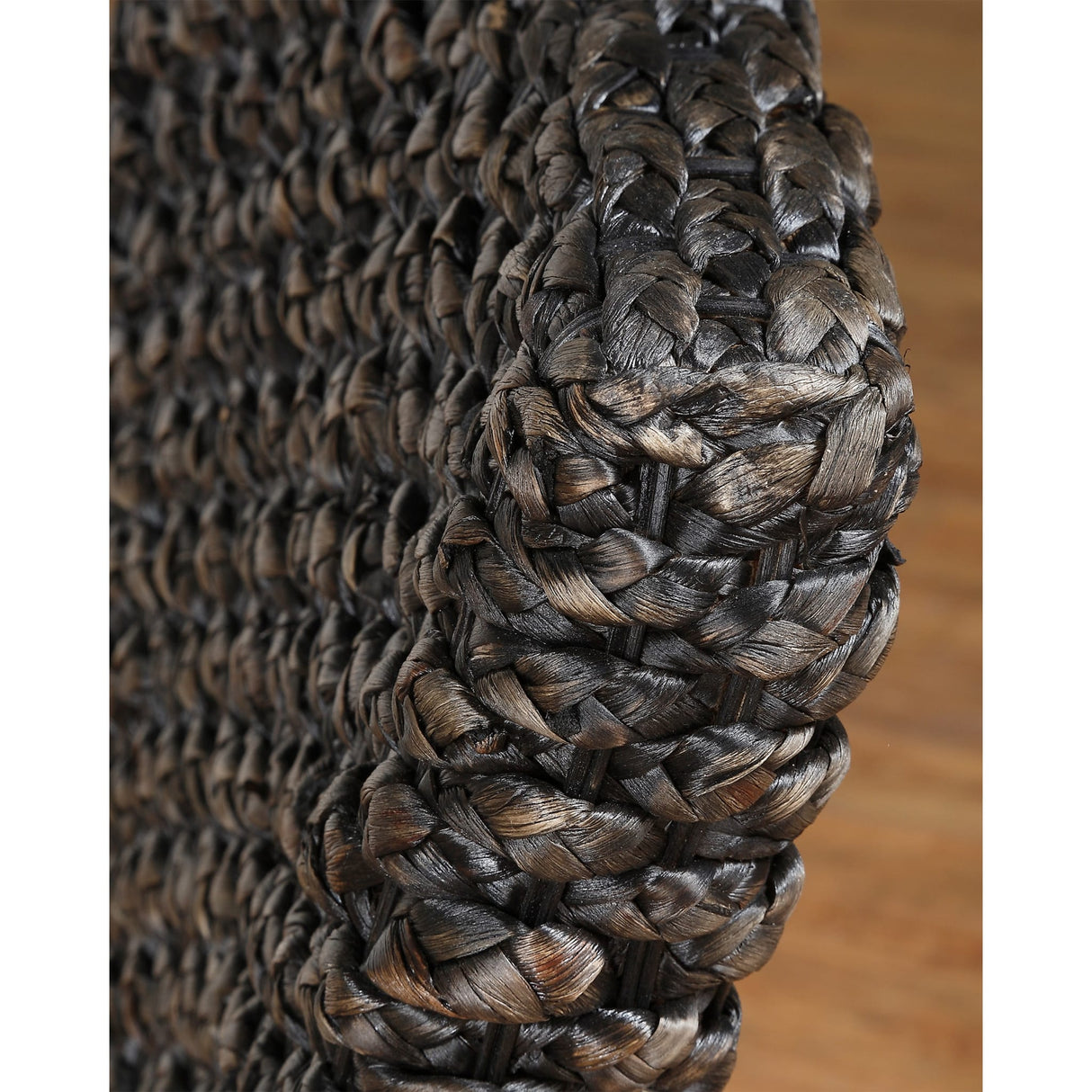 Meadow Wicker Dining Chair in Brick Brown