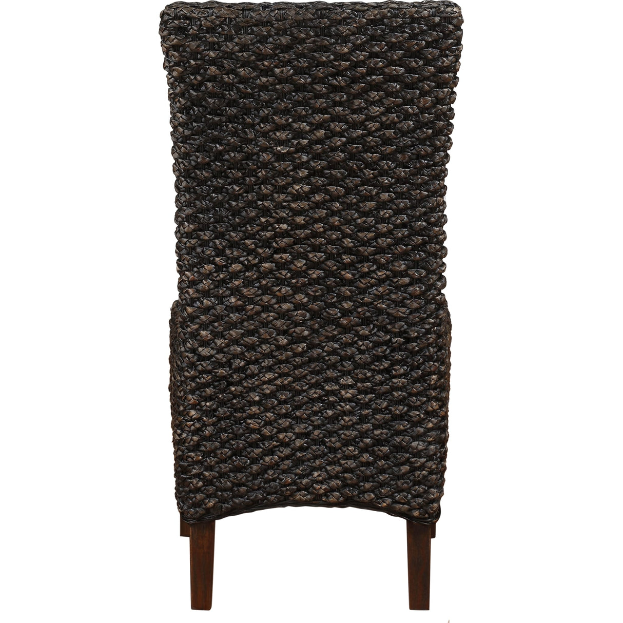 Meadow Wicker Dining Chair in Brick Brown