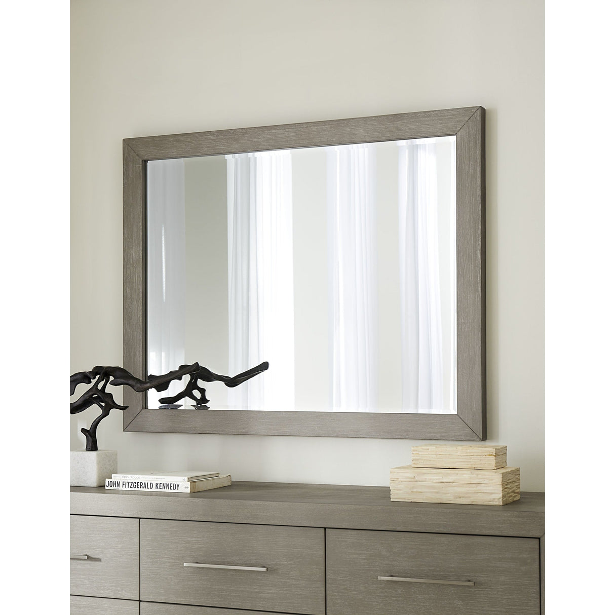 Melbourne Beveled Glass Mirror in Mineral
