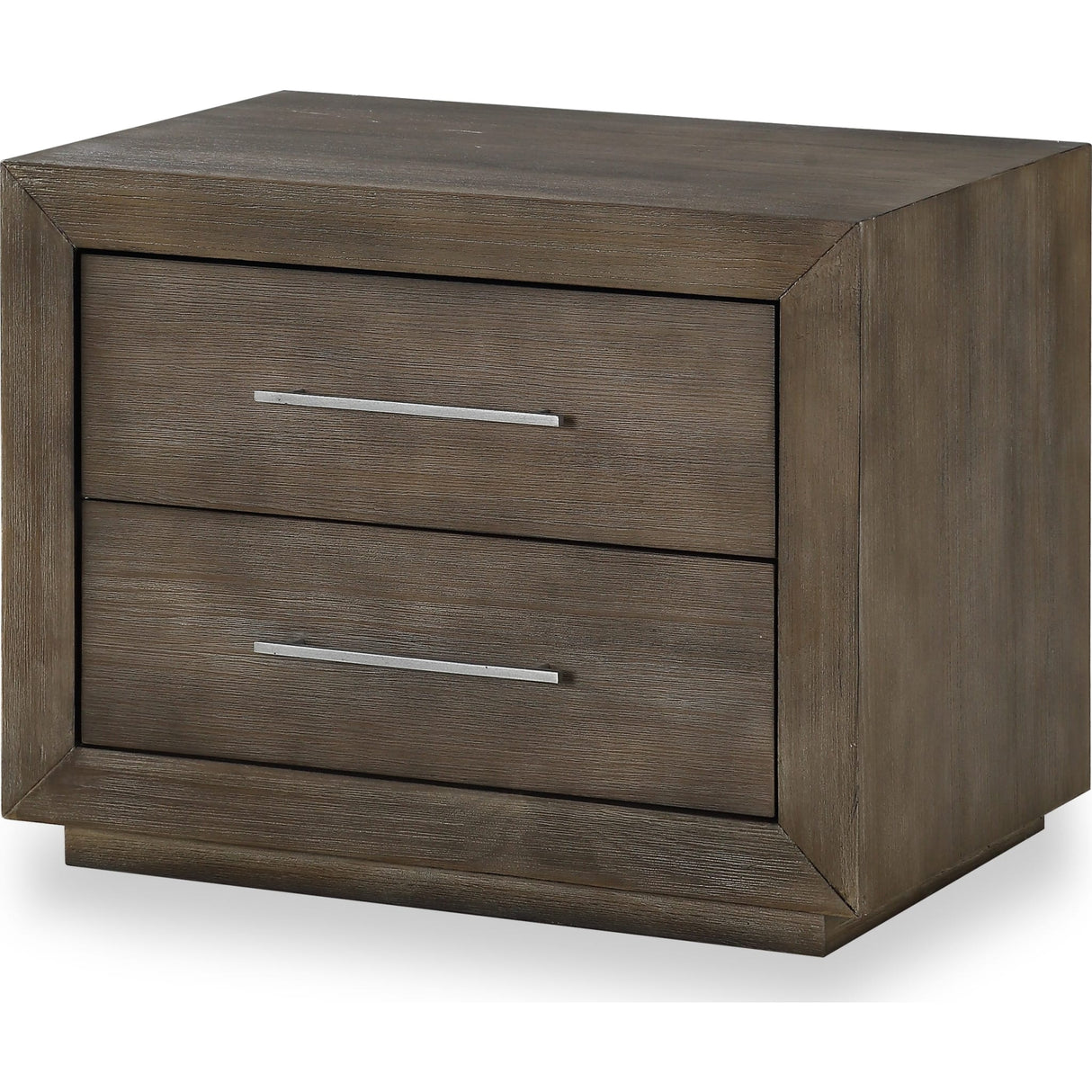 Melbourne Two Drawer Nightstand with USB in Dark Pine