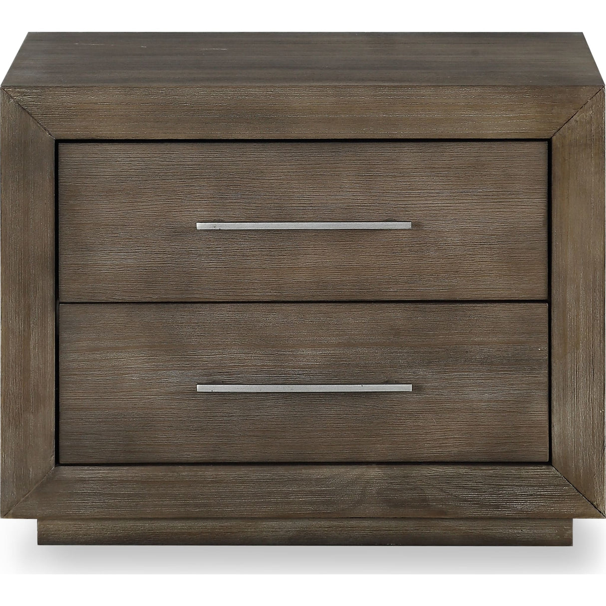 Melbourne Two Drawer Nightstand with USB in Dark Pine