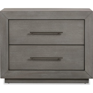 Melbourne Two Drawer Nightstand with USB in Mineral