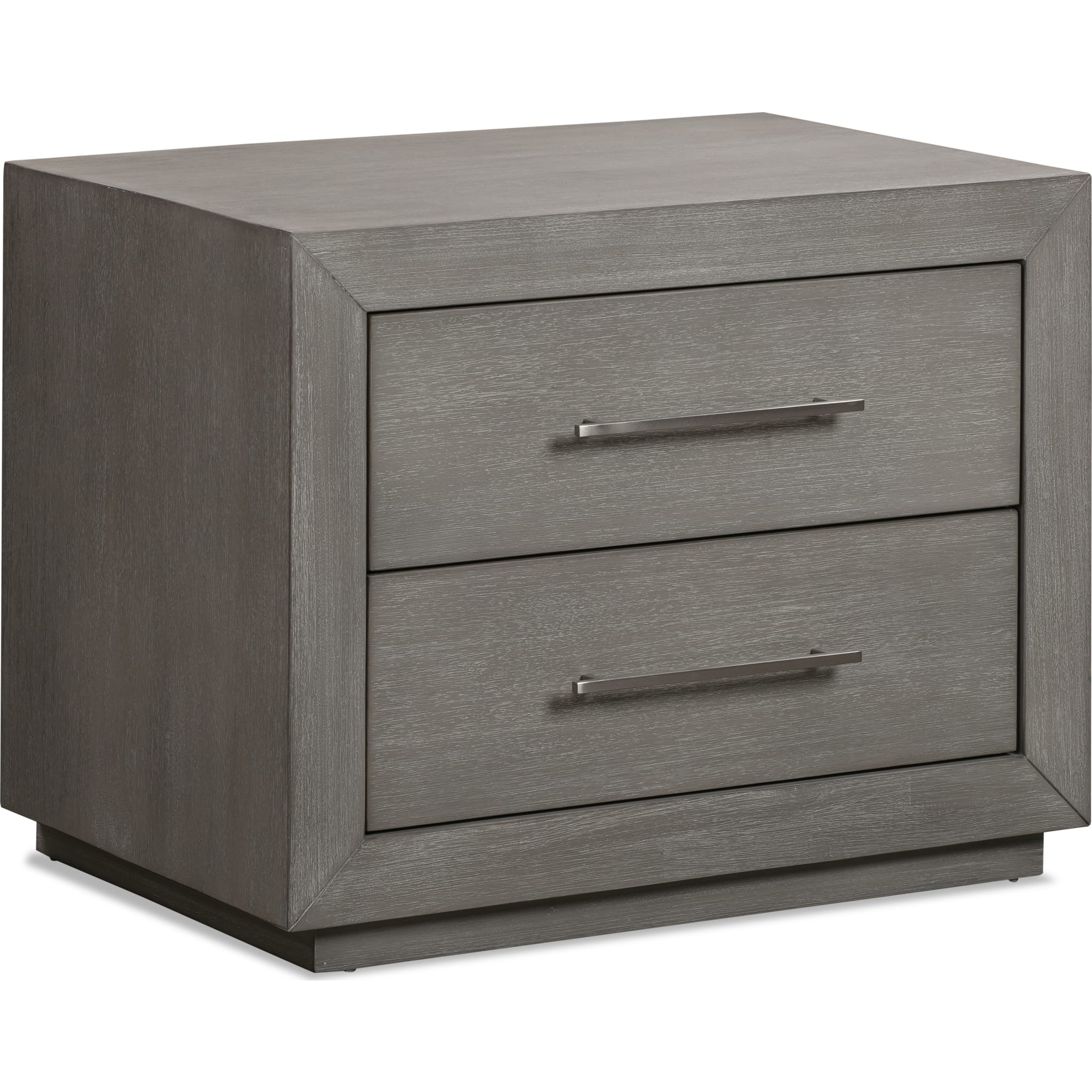 Melbourne Two Drawer Nightstand with USB in Mineral