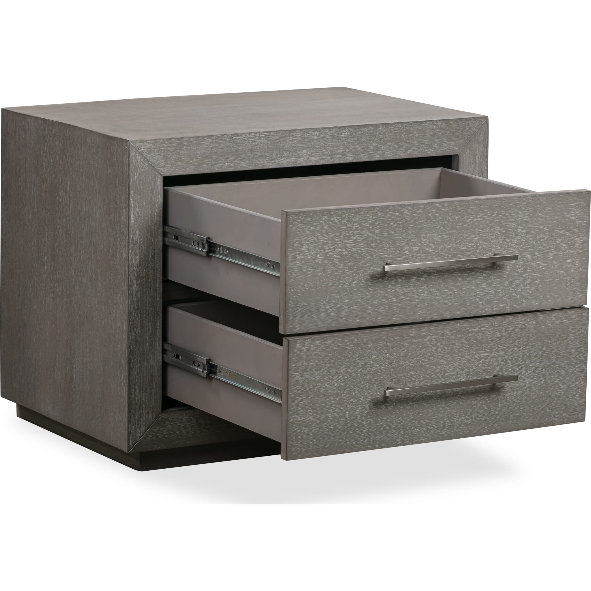 Melbourne Two Drawer Nightstand with USB in Mineral