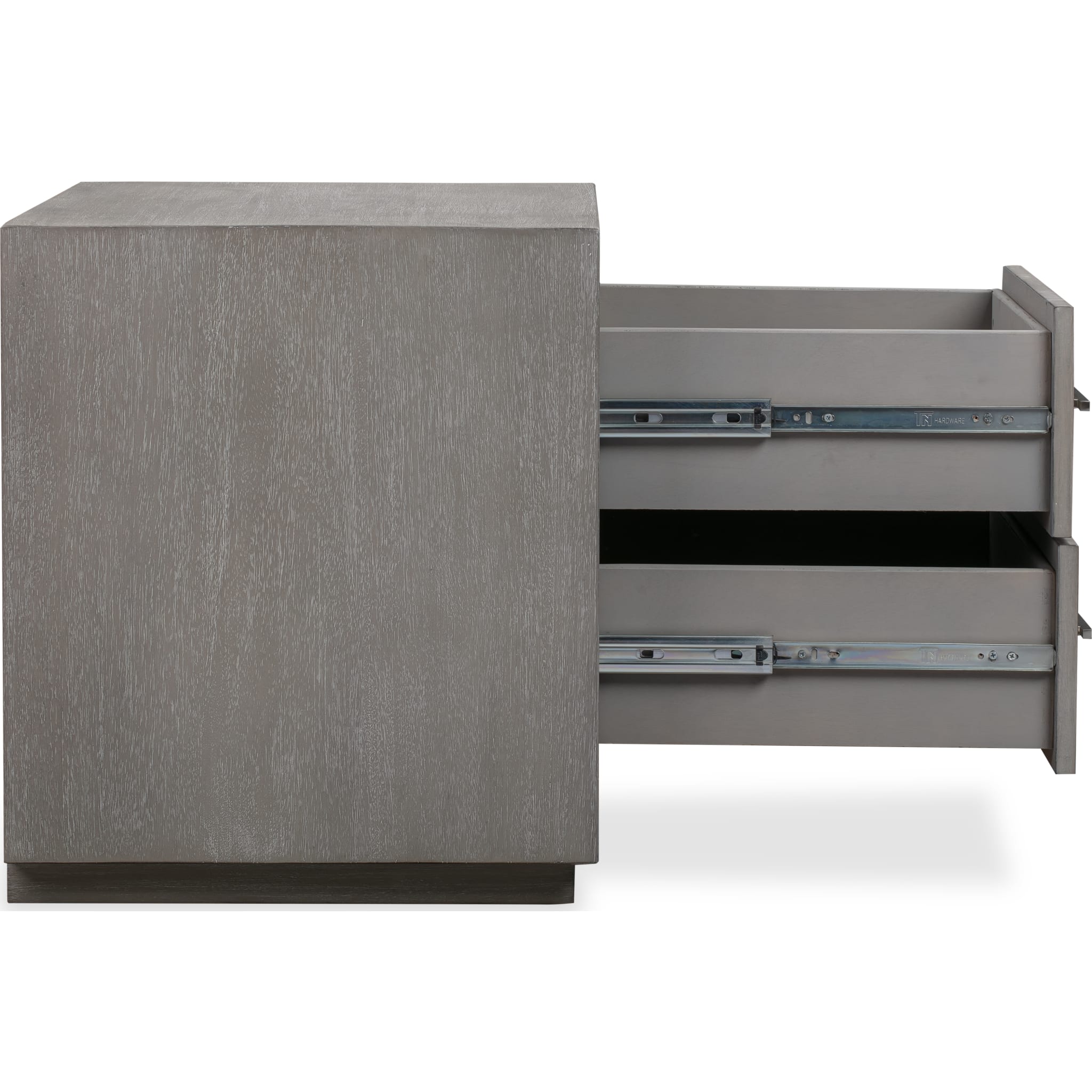 Melbourne Two Drawer Nightstand with USB in Mineral