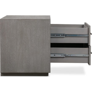Melbourne Two Drawer Nightstand with USB in Mineral