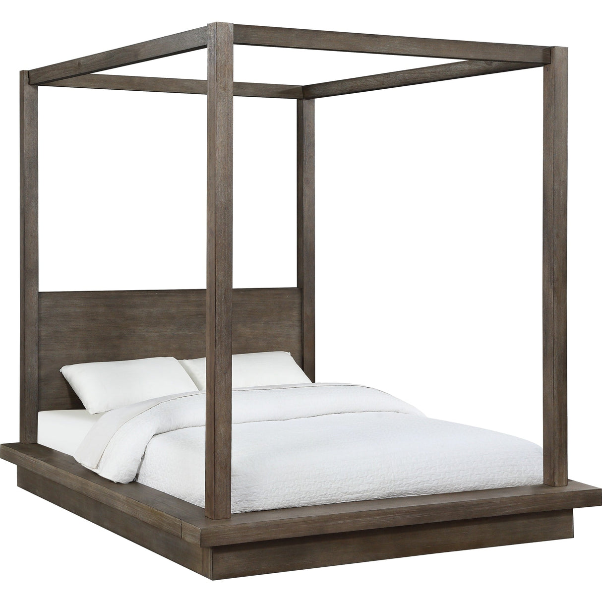 Melbourne Wood Canopy Bed in Dark Pine