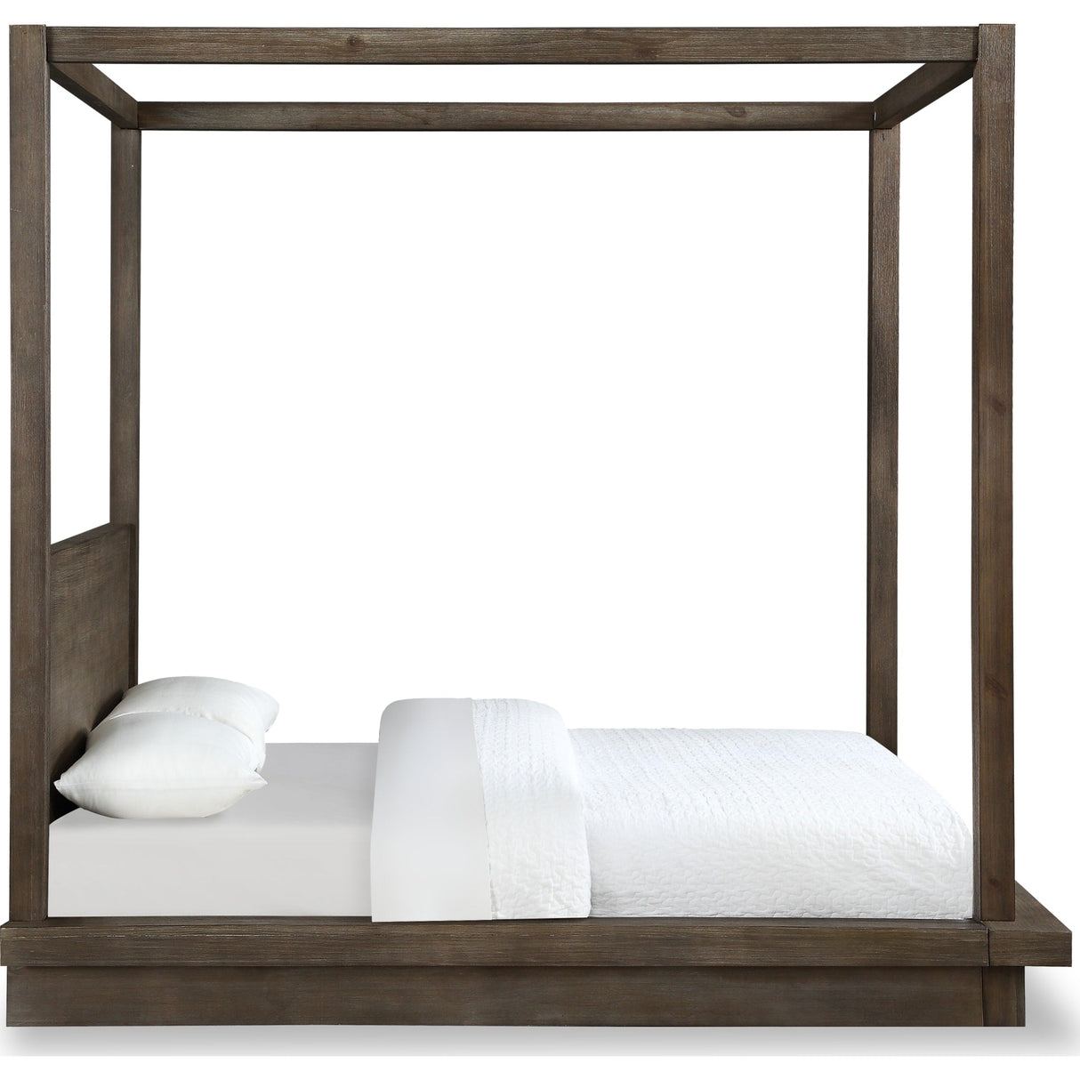 Melbourne Wood Canopy Bed in Dark Pine