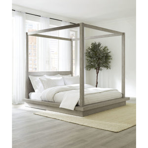 Melbourne Wood Canopy Bed in Mineral