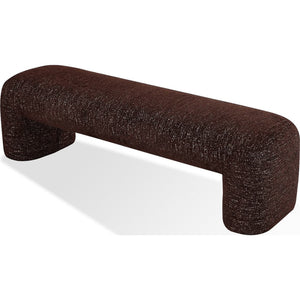 Mocoa Fully Upholstered Bench in Mongoose Chenille