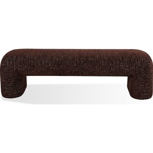 Mocoa Fully Upholstered Bench in Mongoose Chenille