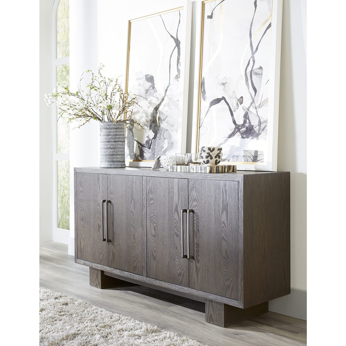 Modesto Four Door Sideboard in French Roast