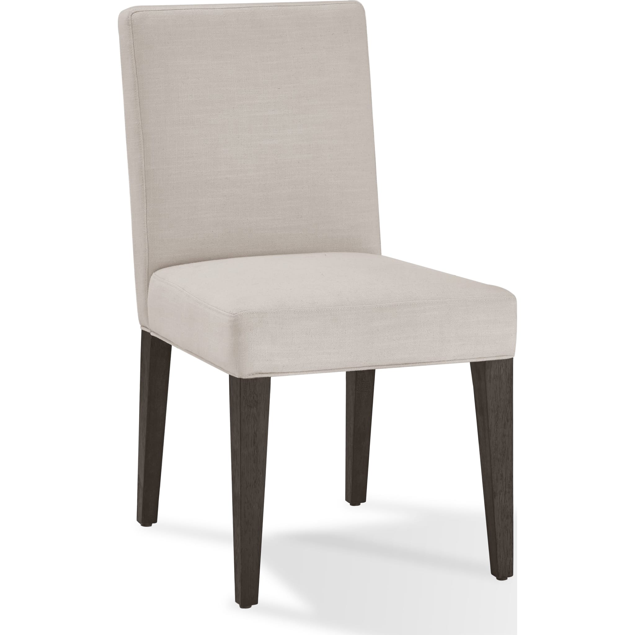 Modesto Upholstered Side Chair in Abalone Linen and French Roast