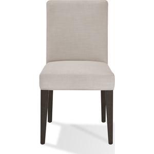 Modesto Upholstered Side Chair in Abalone Linen and French Roast