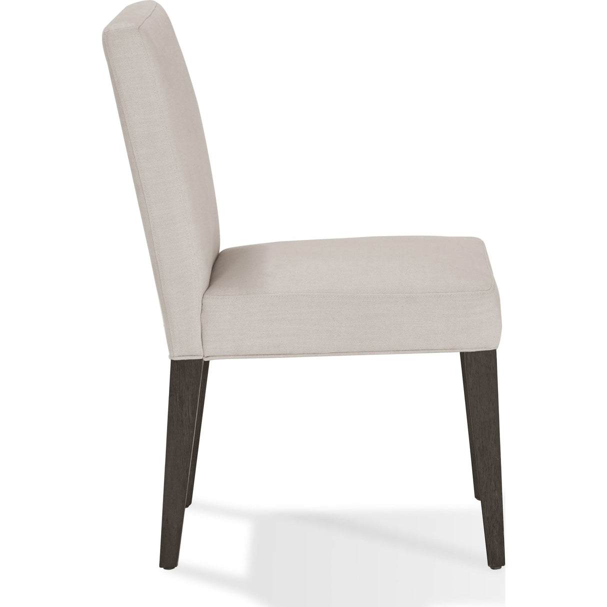Modesto Upholstered Side Chair in Abalone Linen and French Roast