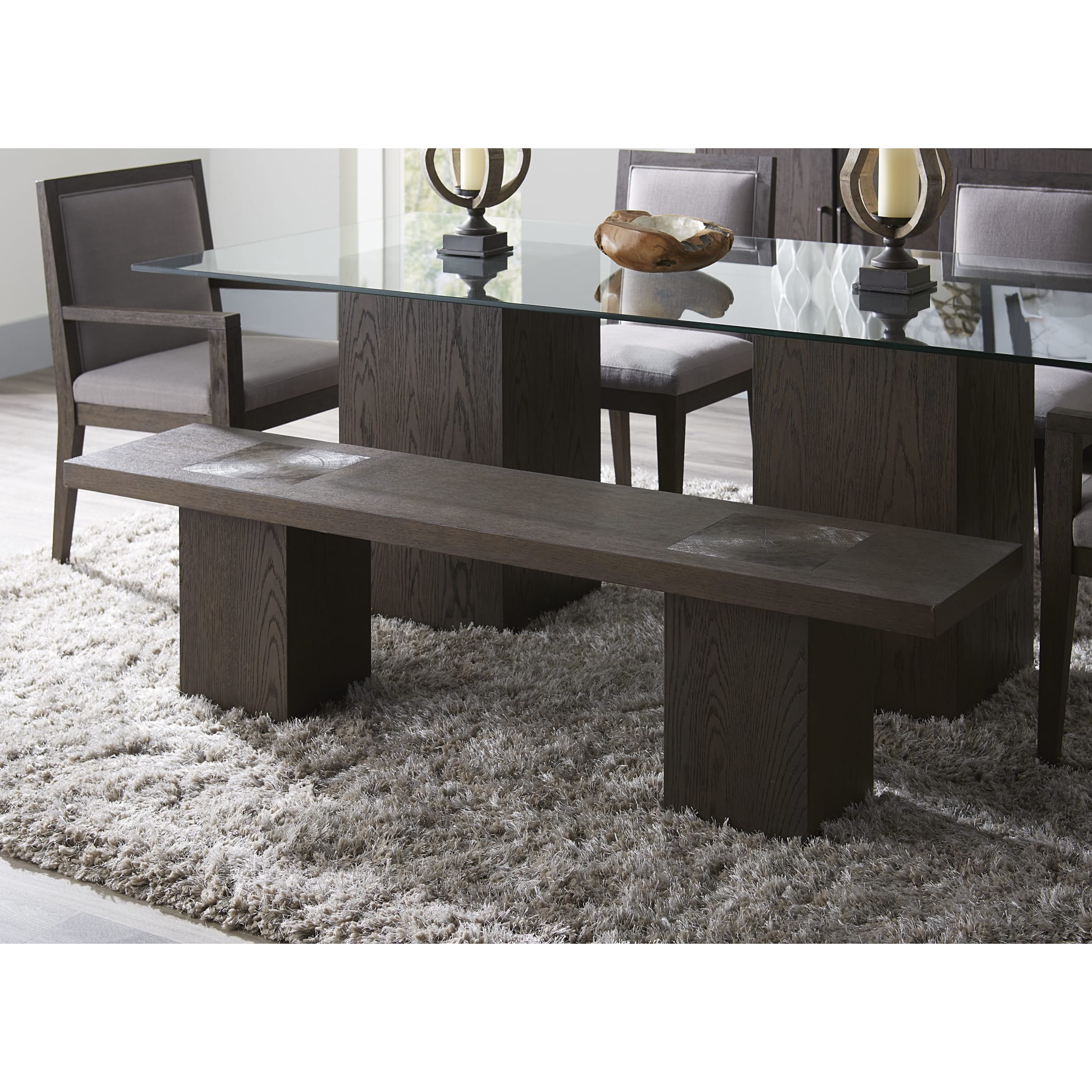 Modesto Wooden Dining Bench in French Roast