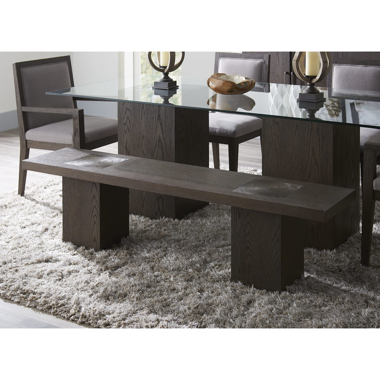 Modesto Wooden Dining Bench in French Roast