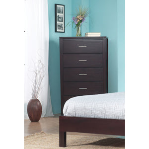 Nevis Five Drawer Chest in Espresso (2024)