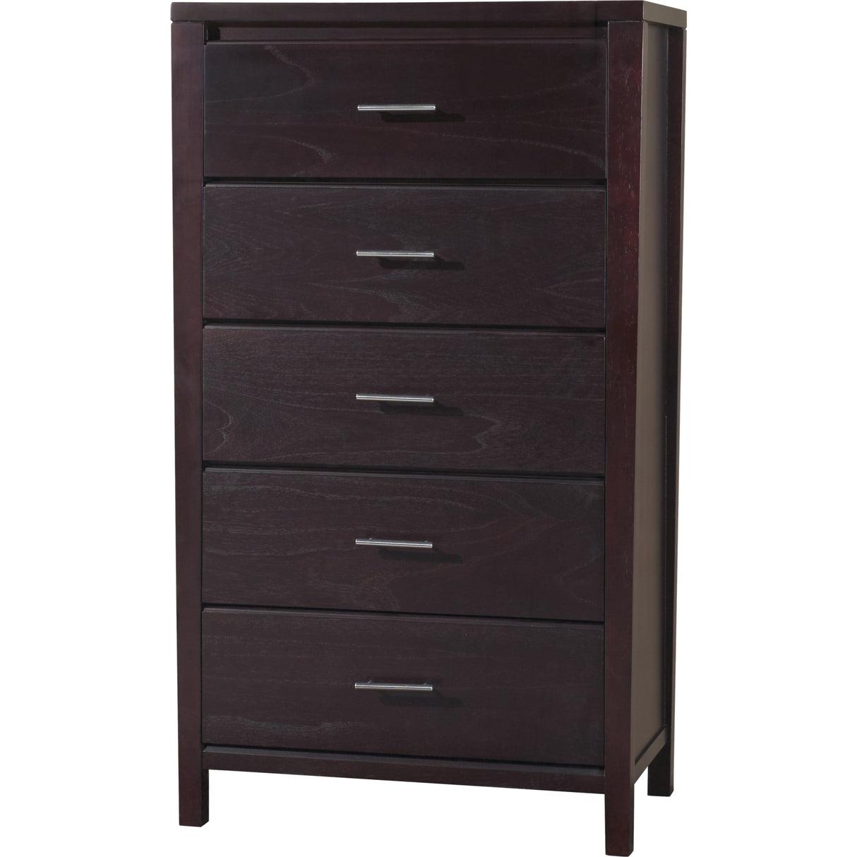 Nevis Five Drawer Chest in Espresso (2024)