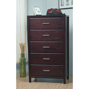 Nevis Five Drawer Chest in Espresso (2024)