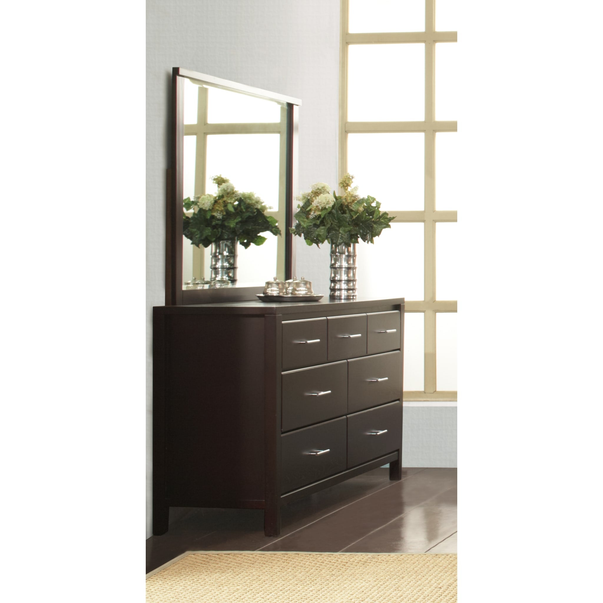 Nevis Landscape Mirror In Espresso