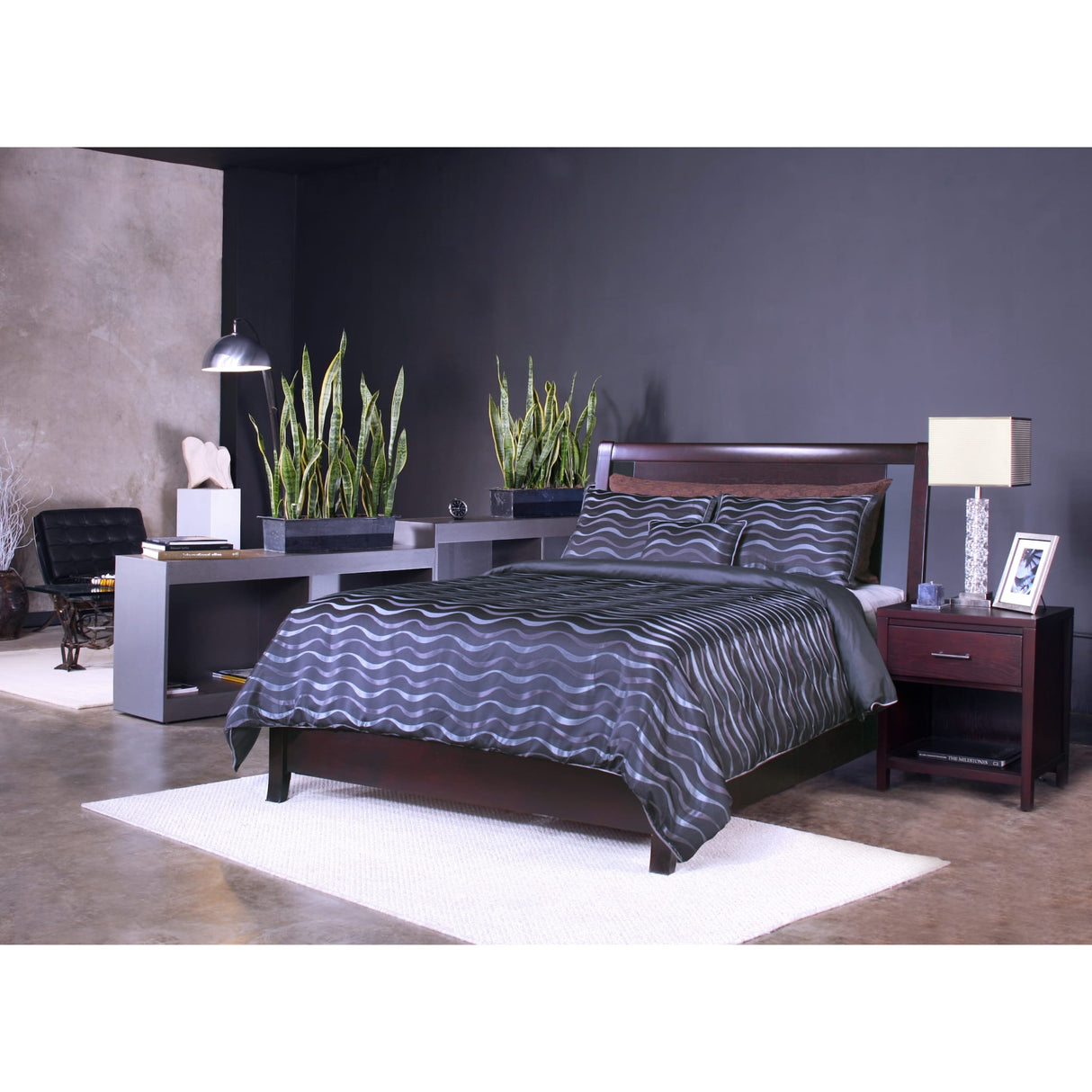 Nevis Low Profile Storage Bed in Espresso