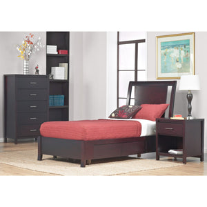 Nevis Low Profile Storage Bed in Espresso