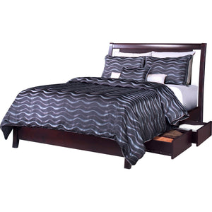 Nevis Low Profile Storage Bed in Espresso