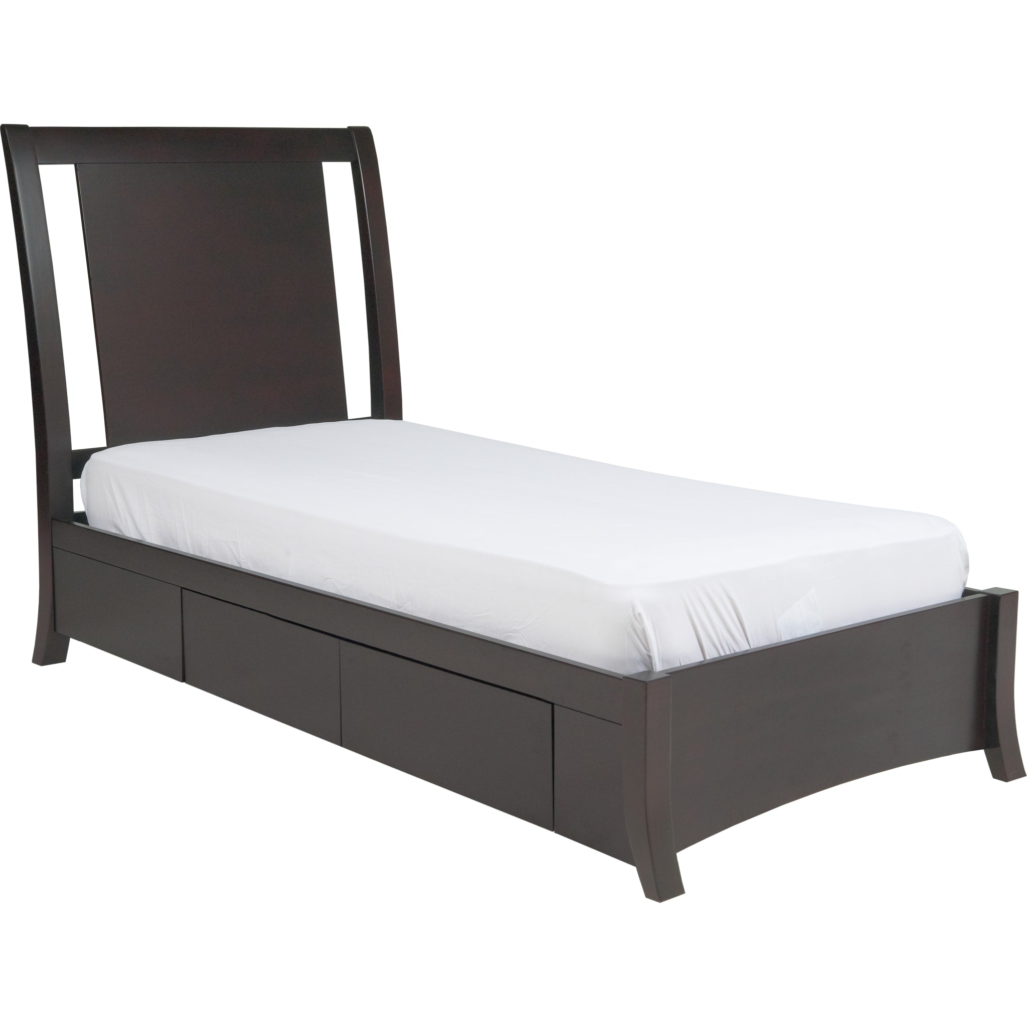 Nevis Low Profile Storage Bed in Espresso