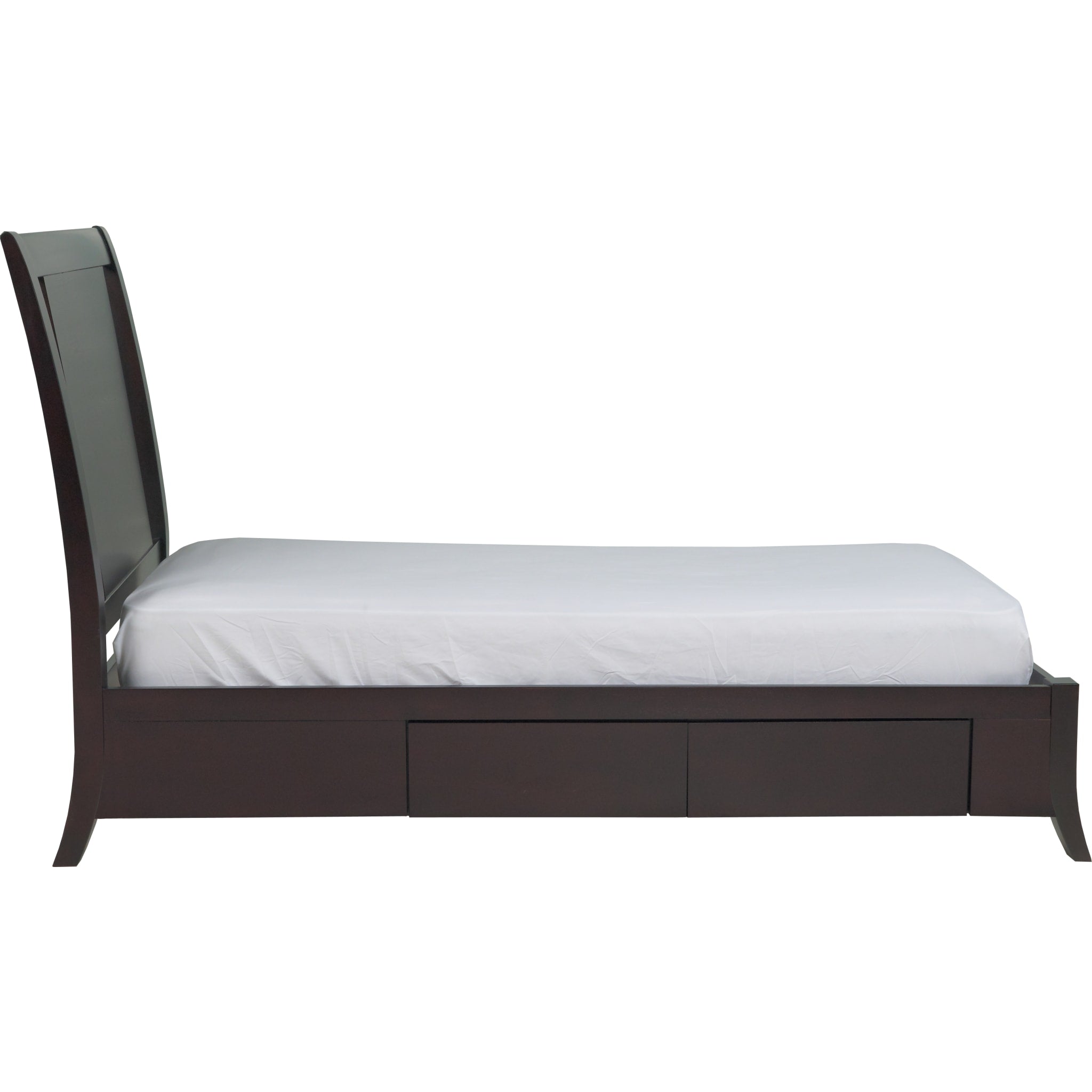Nevis Low Profile Storage Bed in Espresso