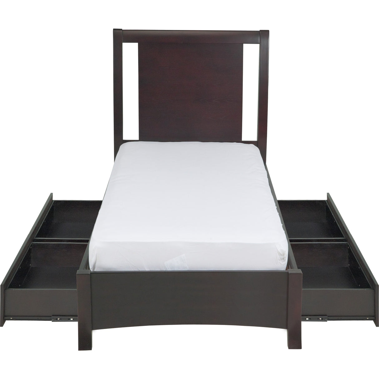 Nevis Low Profile Storage Bed in Espresso