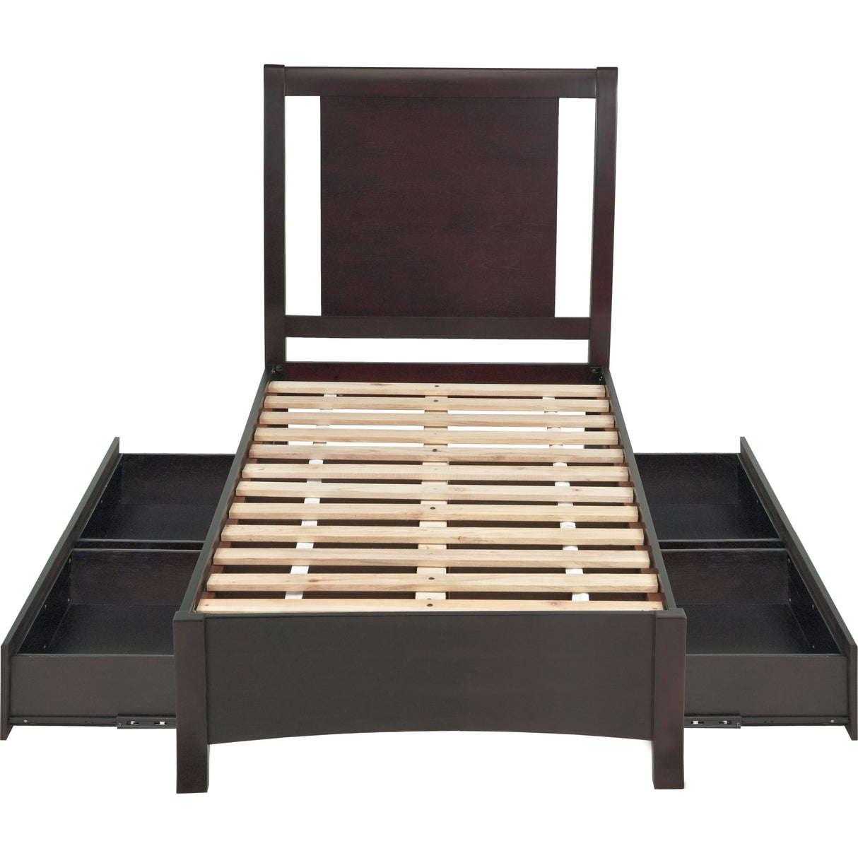 Nevis Low Profile Storage Bed in Espresso