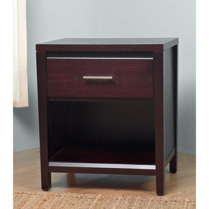 Nevis One Drawer Nightstand in Espresso