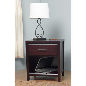 Nevis One Drawer Nightstand in Espresso