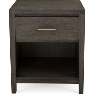 Nevis One Drawer Nightstand in Sharkskin