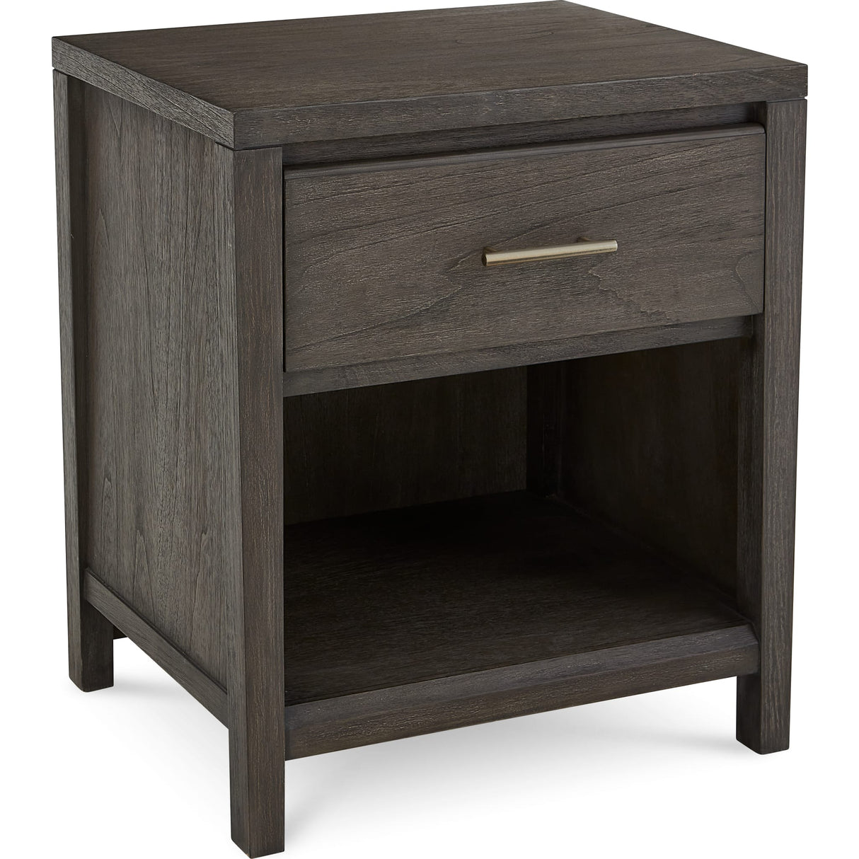 Nevis One Drawer Nightstand in Sharkskin