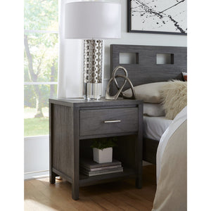 Nevis One Drawer Nightstand in Sharkskin