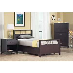 Nevis Platform Storage Bed in Espresso