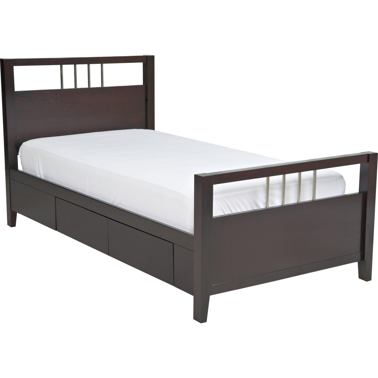 Nevis Platform Storage Bed in Espresso