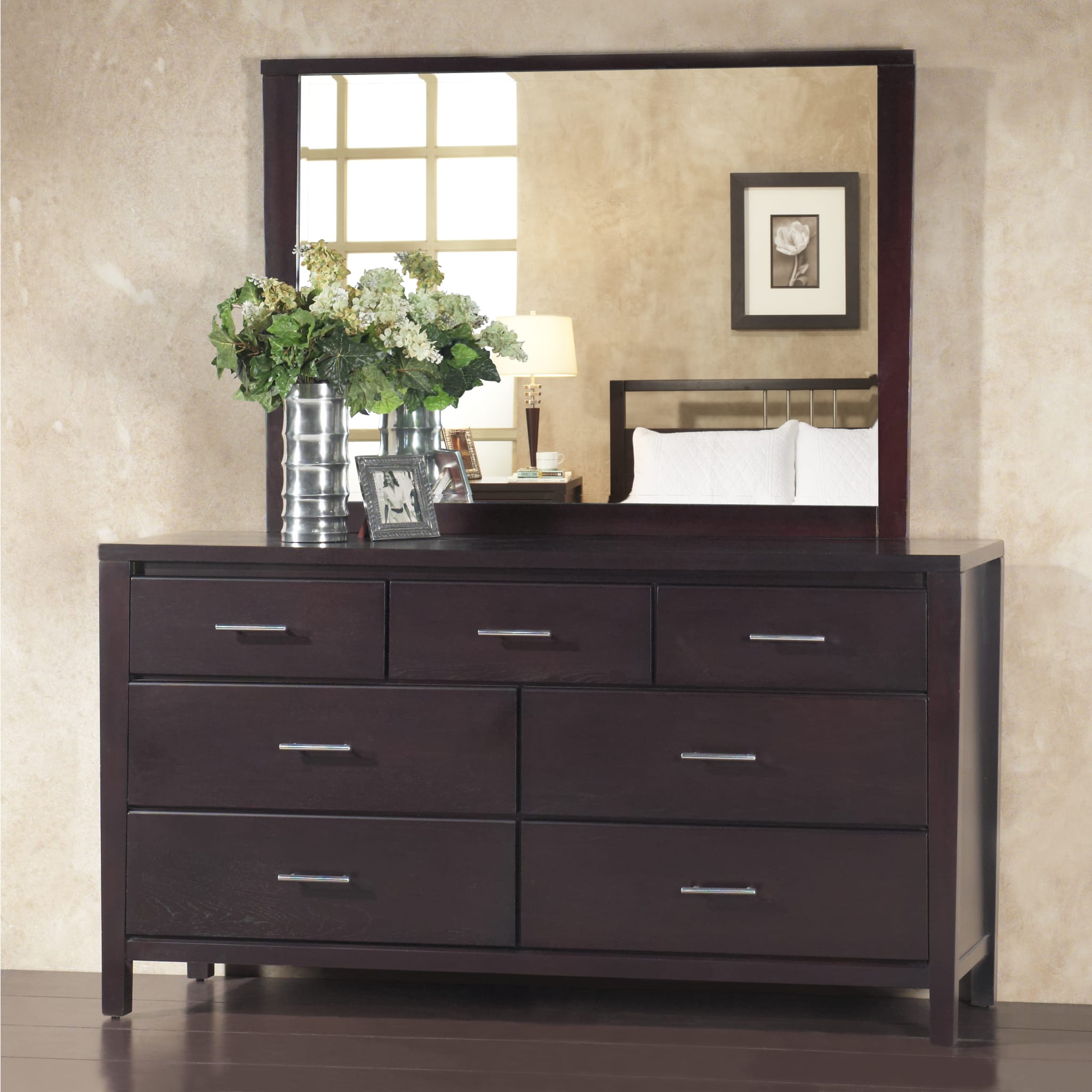Nevis Seven Drawer Dresser in Espresso (2024)