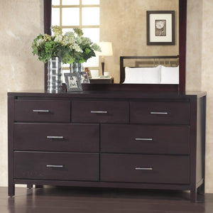 Nevis Seven Drawer Dresser in Espresso (2024)