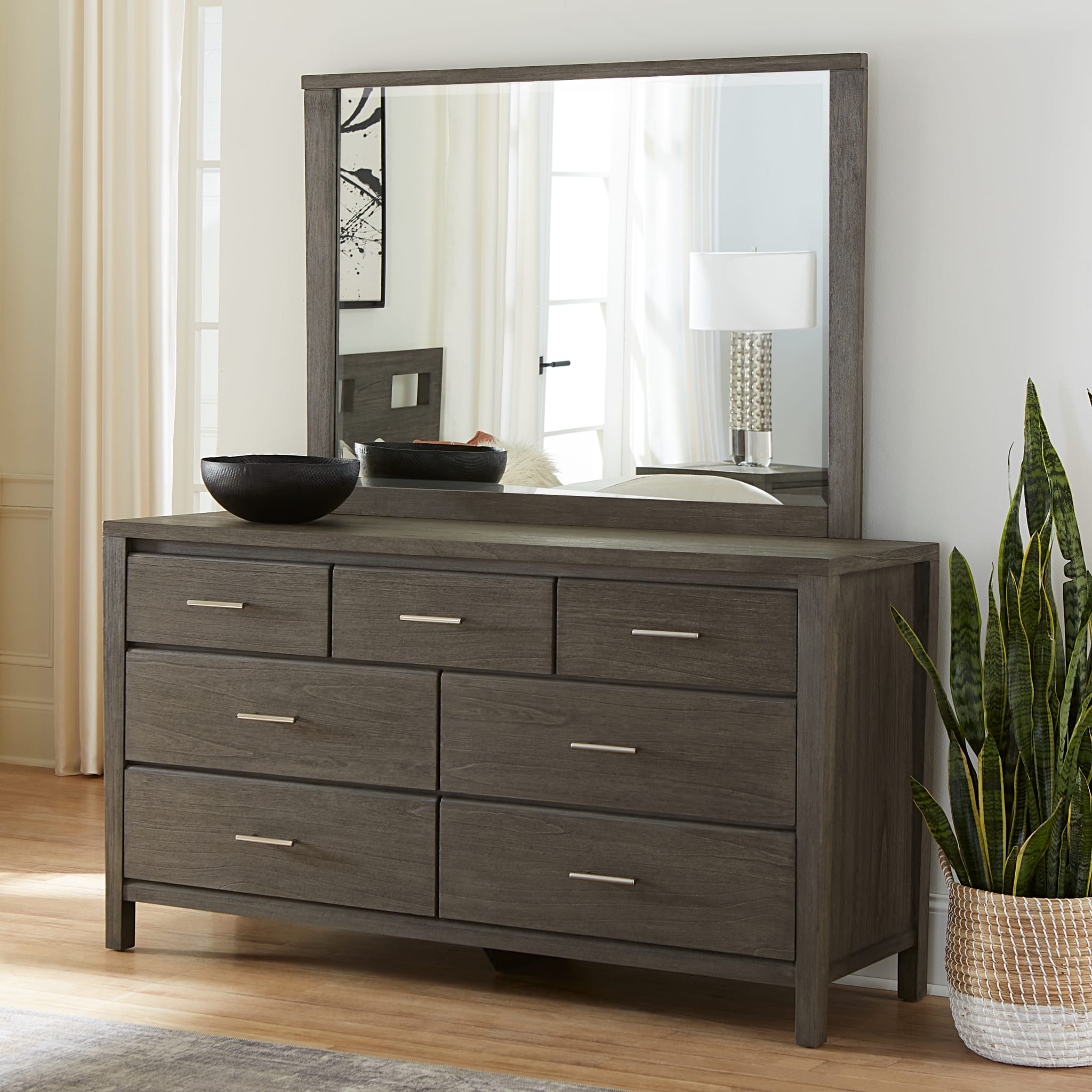 Nevis Seven Drawer Dresser in Sharkskin (2024)