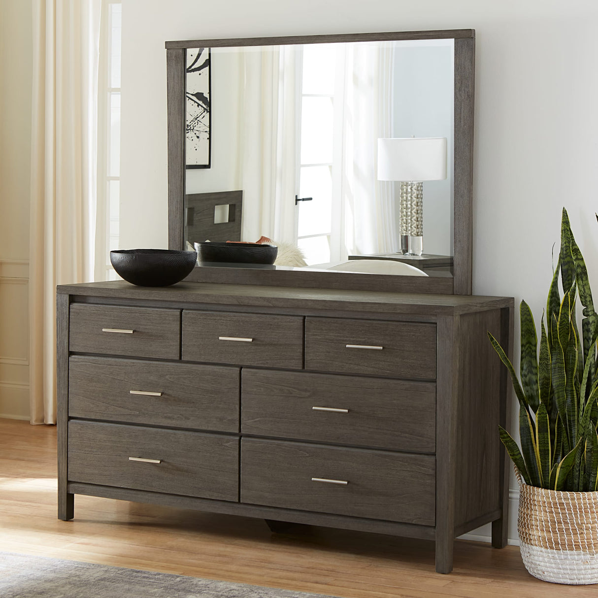 Nevis Seven Drawer Dresser in Sharkskin (2024)